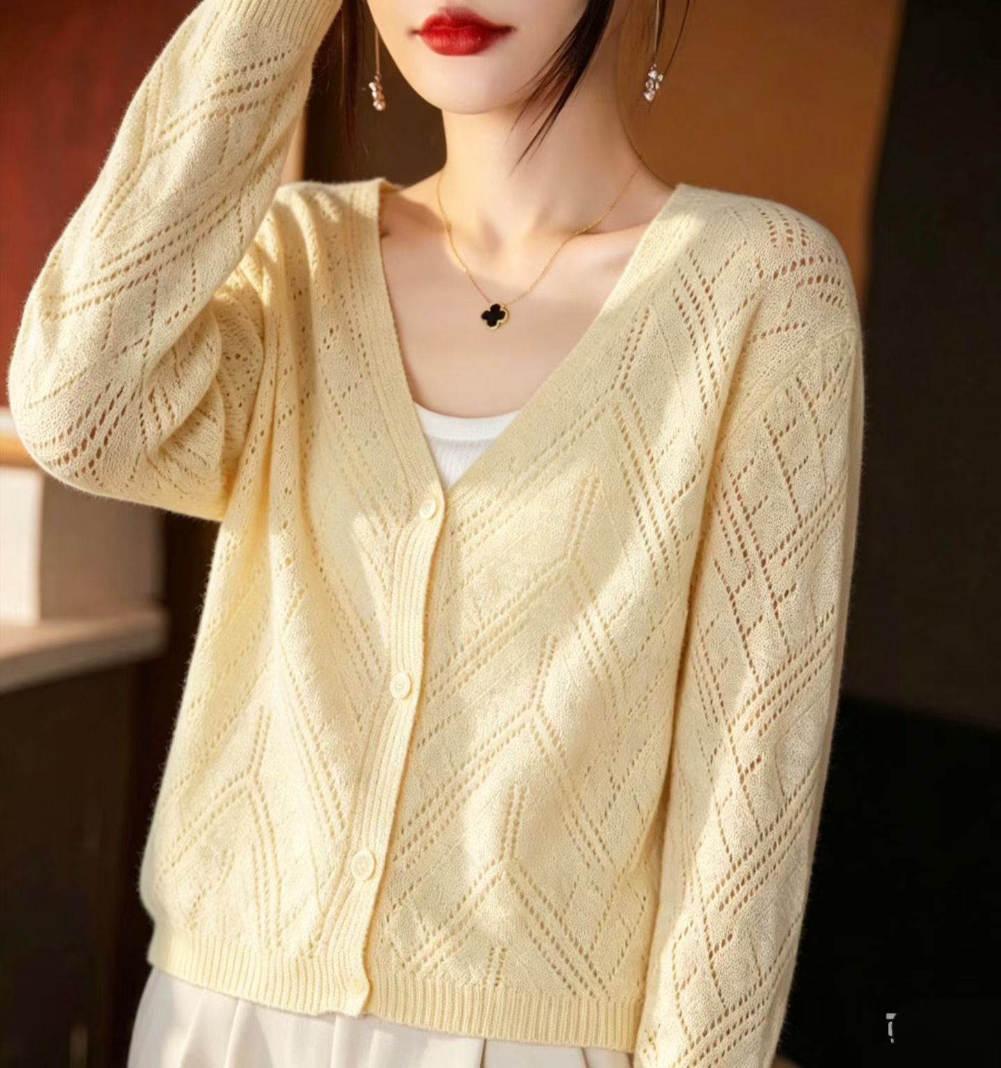 Women's cardigan sweater